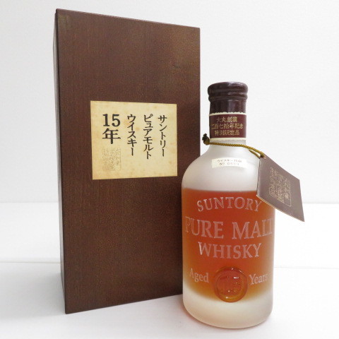 希少・1円～】 サントリー ピュアモルト ウィスキー 15年 大丸創業270  