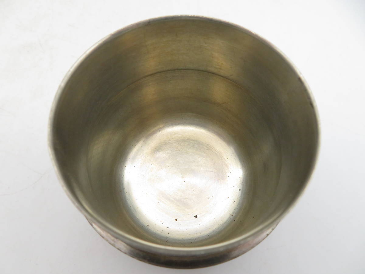 K1347 蔵六 造 純錫製 茶心壺 茶入れ 茶壺 茶筒 在銘
