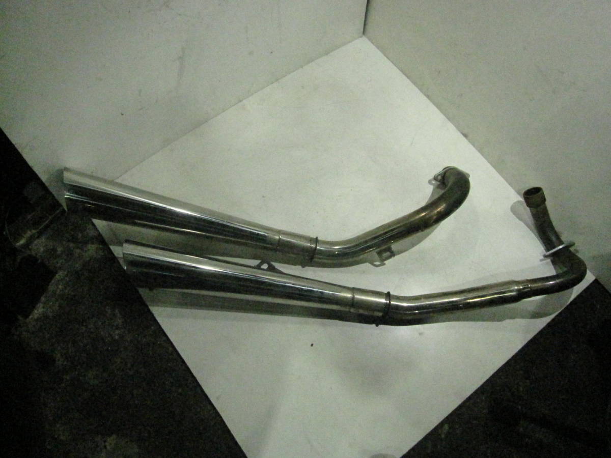 YAMAHA　ドラッグスター400　4TR　社外メガホンマフラー　し001