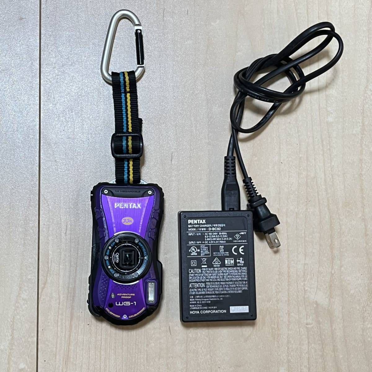 送料無料，HOT 621 PENTAX ペンタックス 防水デジタルカメラOptio WG-1パープル 光学5倍 CALSモード 10ｍ防水 超解像 1ｃｍマクロ OPTIOWG-1(ペンタックス)｜売買されたオークション情報、yahooの商品情報をアーカイブ ペンタックス