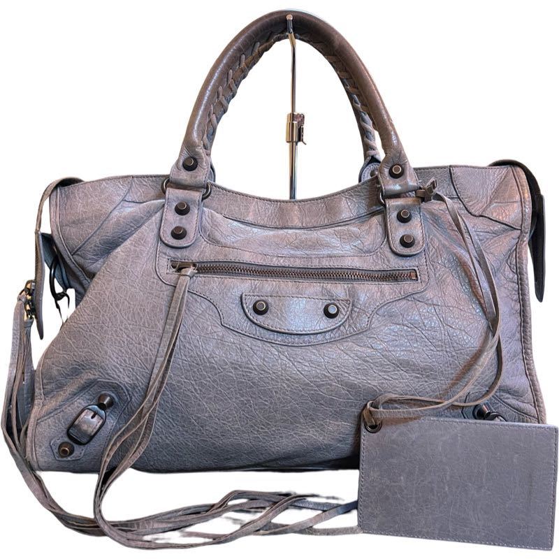 BALENCIAGA バレンシアガ ザシティ2way ハンドバックレザーバック