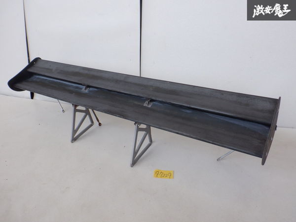 ワンオフ品 日産 BNR32 R32 GT-R GTR RB26DETT カーボン GTウィング リア リヤ スポイラー ウイング エアロ 2枚羽 全長約146cm 2N2