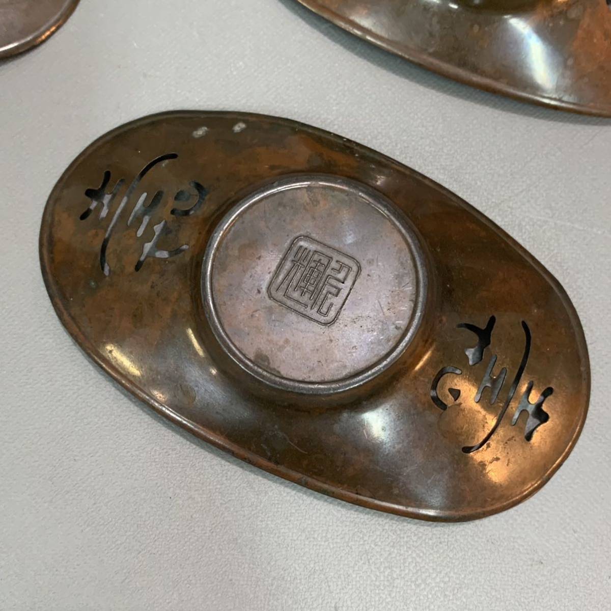 煎茶道具 壱輝作 古錫 茶托 5客 C 7765 - メルカリ