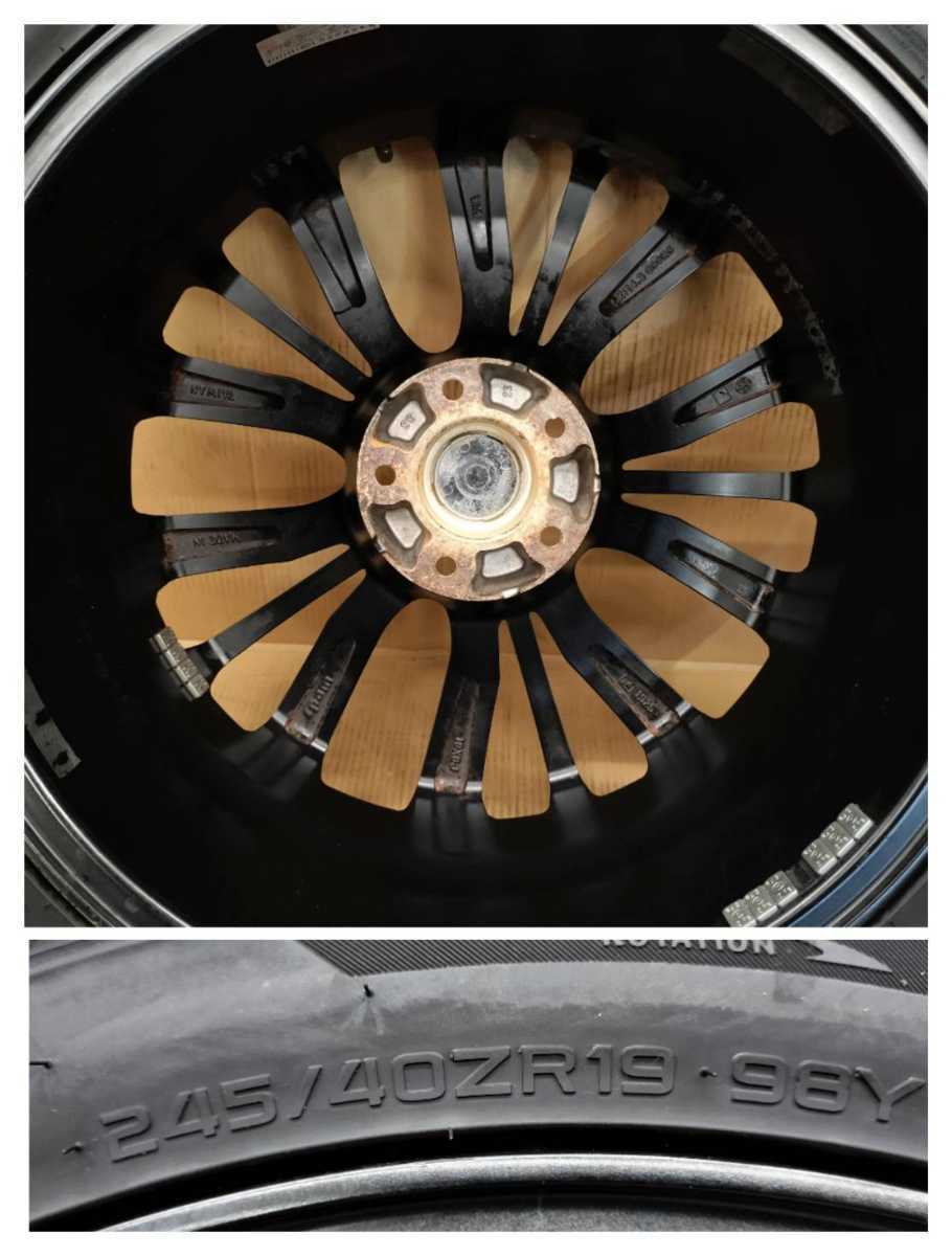 LEONIS VX 19×8J 5H +38 PCD114,3 タイヤ 245/40R19 アルファード