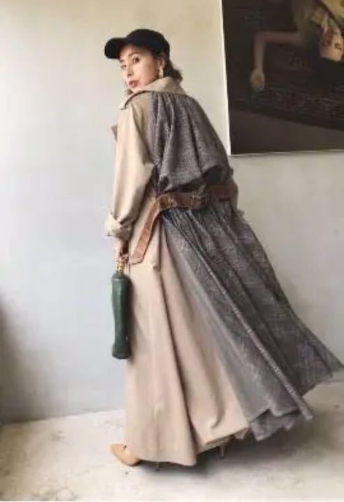 Ameri VINTAGEアメリ★ロングトレンチコート バルーンチェックジャケット Ameri アメリヴィンテージ vintage ジャケット・アウター MINIMAL VINTAGE（ロングコート）のフリマアイテム一覧