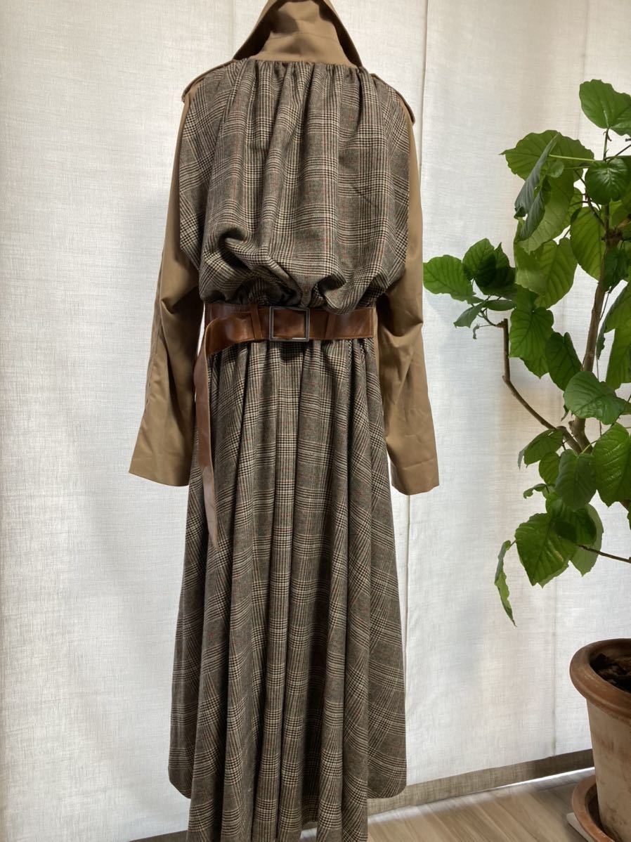 Ameri VINTAGEアメリ★ロングトレンチコート バルーンチェックジャケット Ameri アメリヴィンテージ vintage ジャケット・アウター MINIMAL VINTAGE（ロングコート）のフリマアイテム一覧