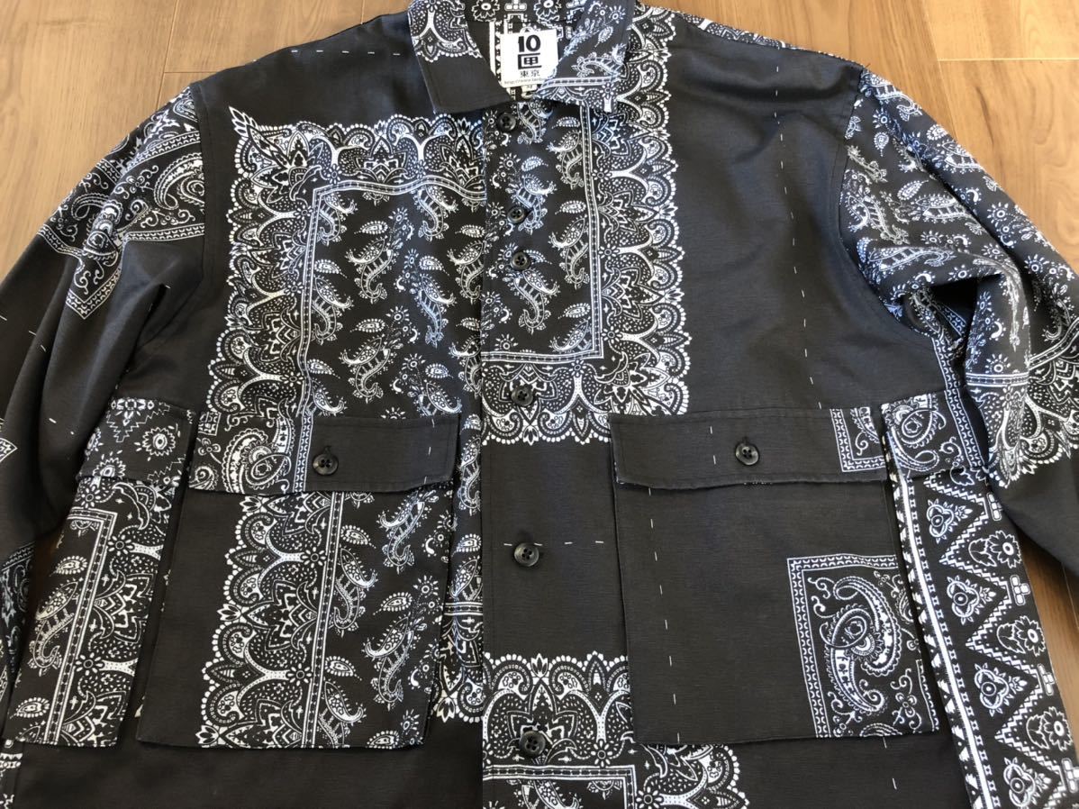 未使用 22ss 10匣 TENBOX テンボックス DRUG DEALER SHIRT バンダナ柄 