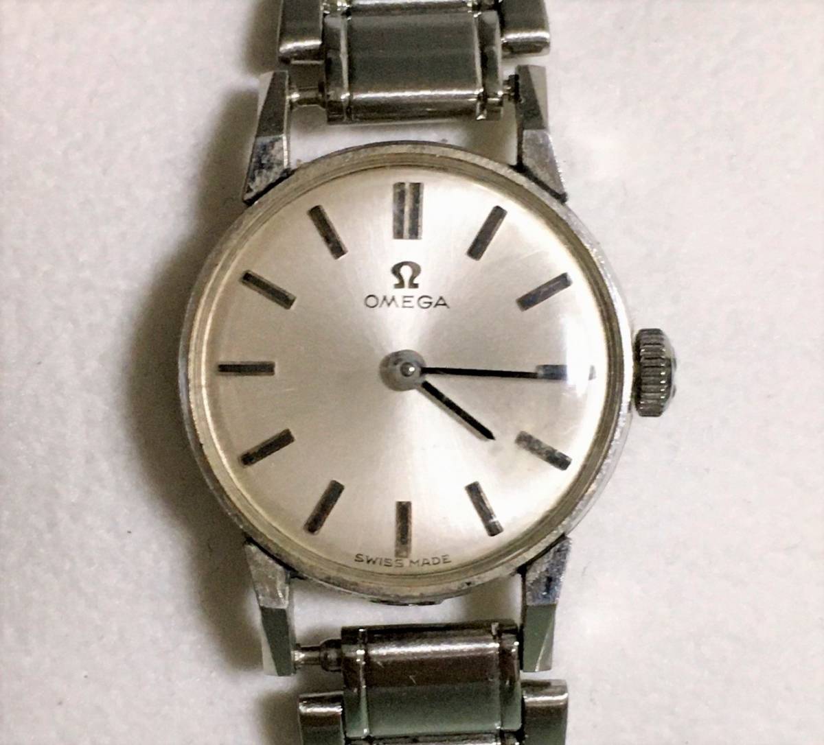 OMEGA 手巻き オメガ レディース シルバー文字盤 シルバー デビル - DE 