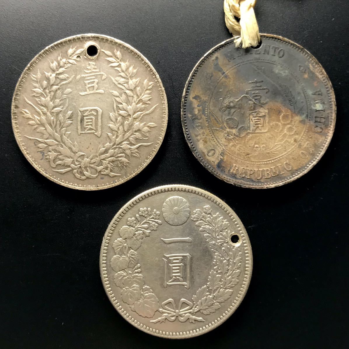 中国古銭 壹圓銀貨 中華民国 3年 袁世凱 1円スタート 中古品 中華民国