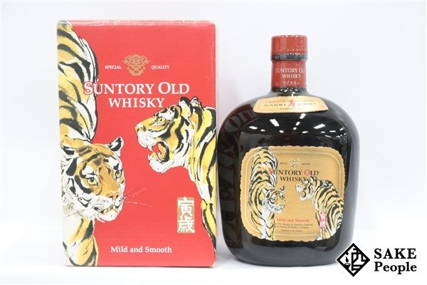 ◇注目! サントリー オールド 干支ラベル 寅歳 とら 700ml 40% 箱付き ジャパニーズ