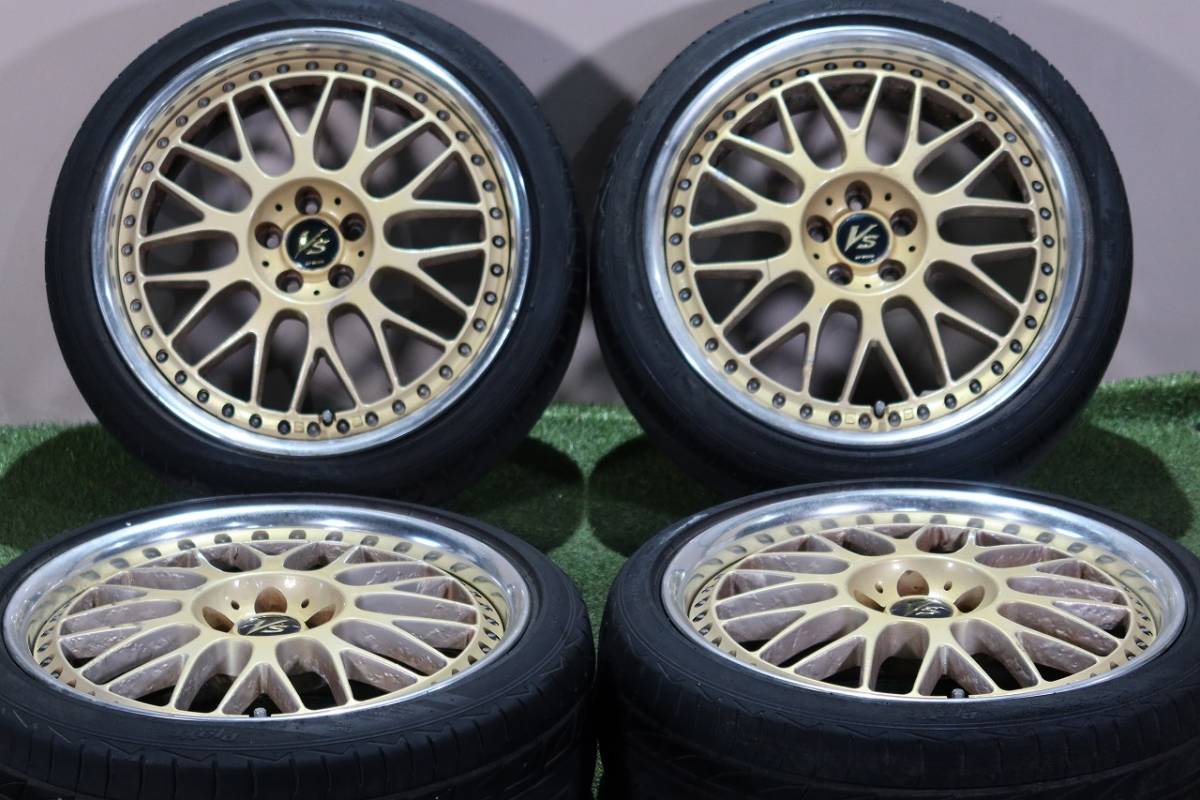 人気デザイン〉WORK VS-XX 18in 7.5J+45 PCD100 215/40R18 86 プリウス 