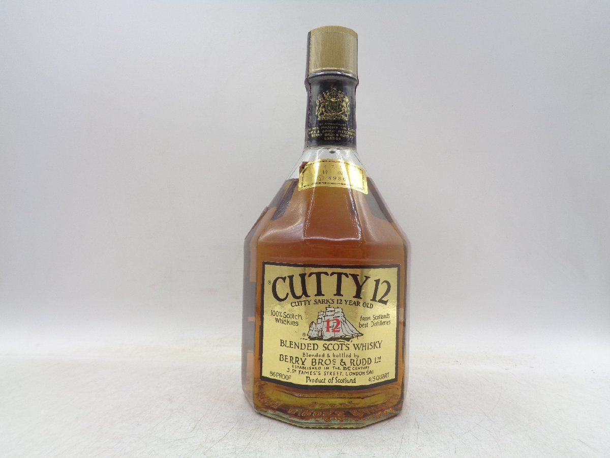 CUTTY 12年 カティ サーク スコッチ ウイスキー 特級 4/5QUART 43% 未