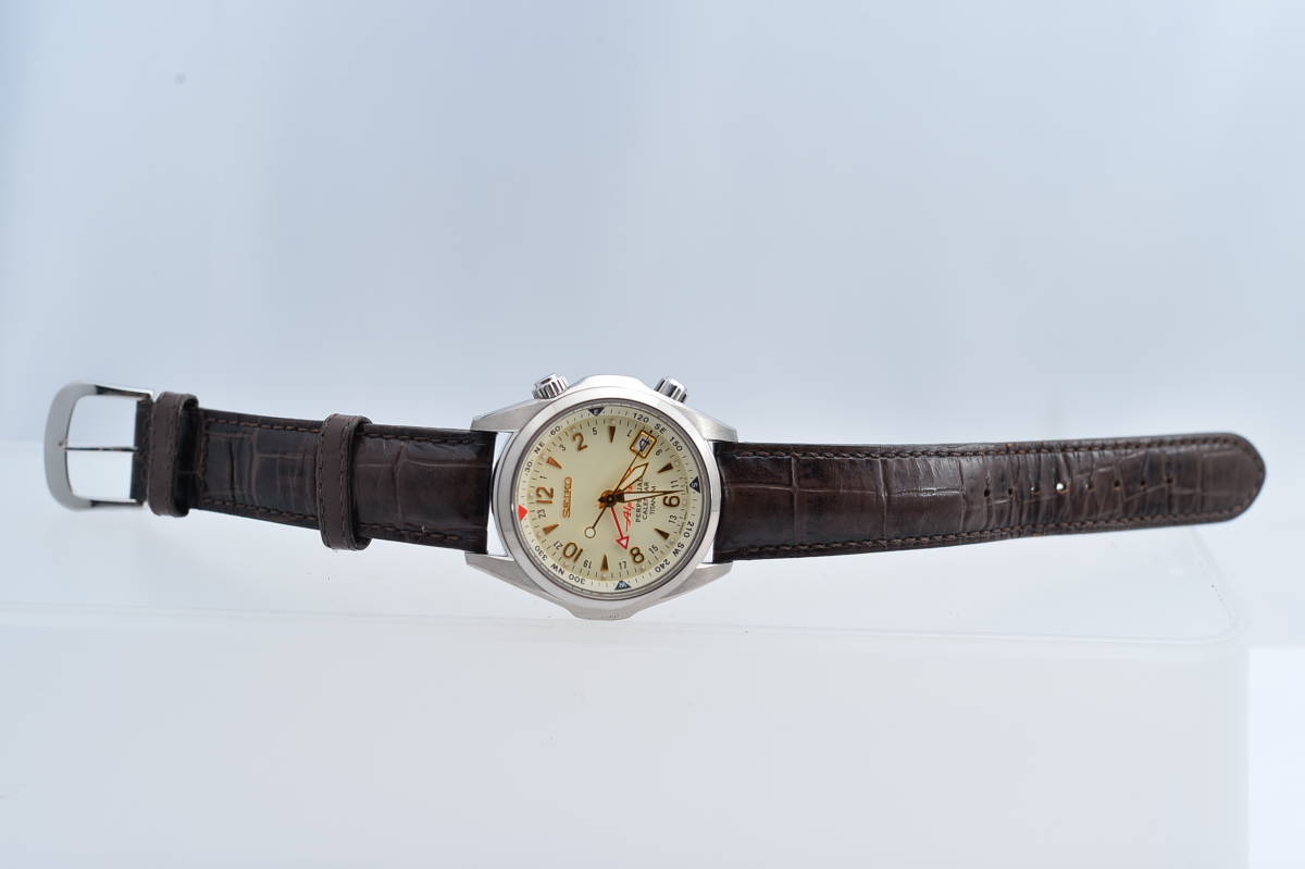 4970 OH済 SEIKO SBCJ031 8F56-00D0 Alpinist Titanium セイコー 
