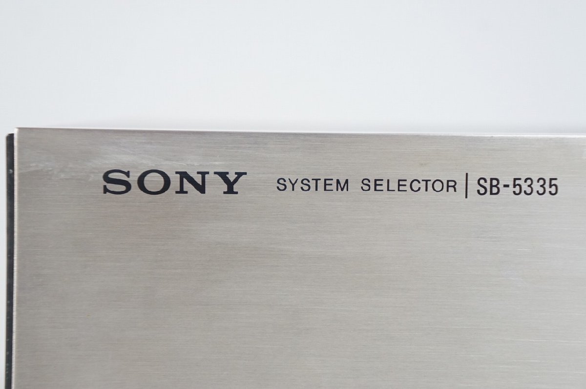 [NZ] [B000512] SONY ソニー SB-5335 SYSTEM SELECTOR システム セレクター SB-5335 SONY Sony Used Yahoo!オークション Hi-Fi
