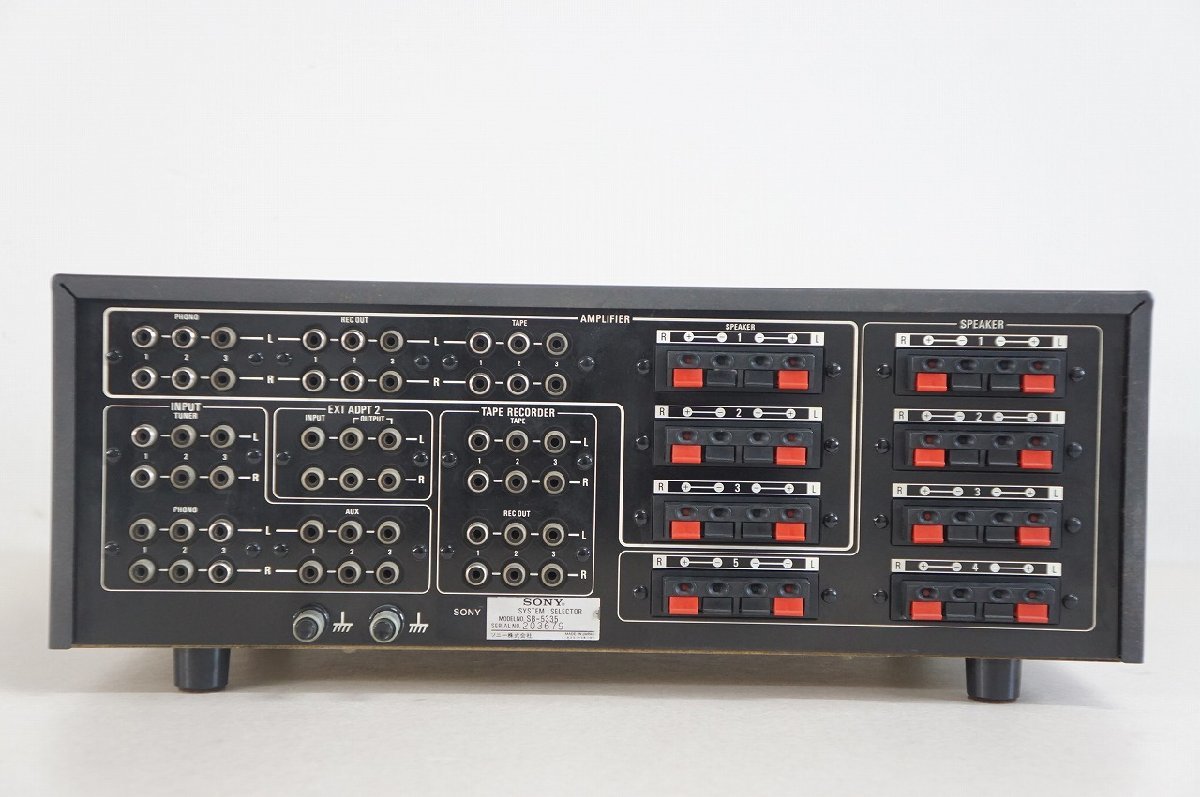 [NZ] [B000512] SONY ソニー SB-5335 SYSTEM SELECTOR システム セレクター SB-5335 SONY Sony Used Yahoo!オークション Hi-Fi