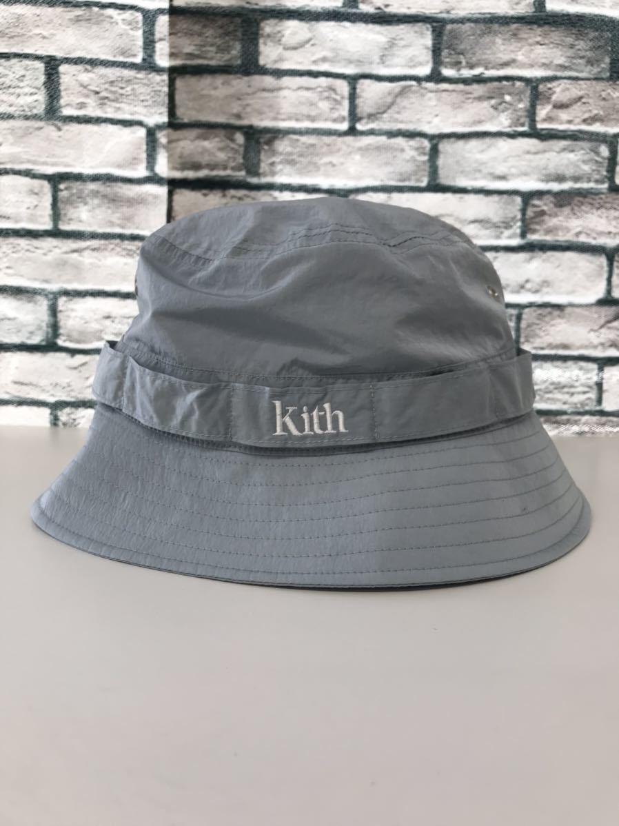 極美品★KITH キス★22SS ロゴナイロンバケットハット