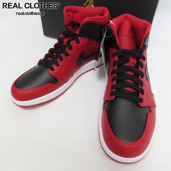 未使用】NIKE/ナイキ AIR JORDAN 1 MID REVERSE BRED エアジョーダン1 