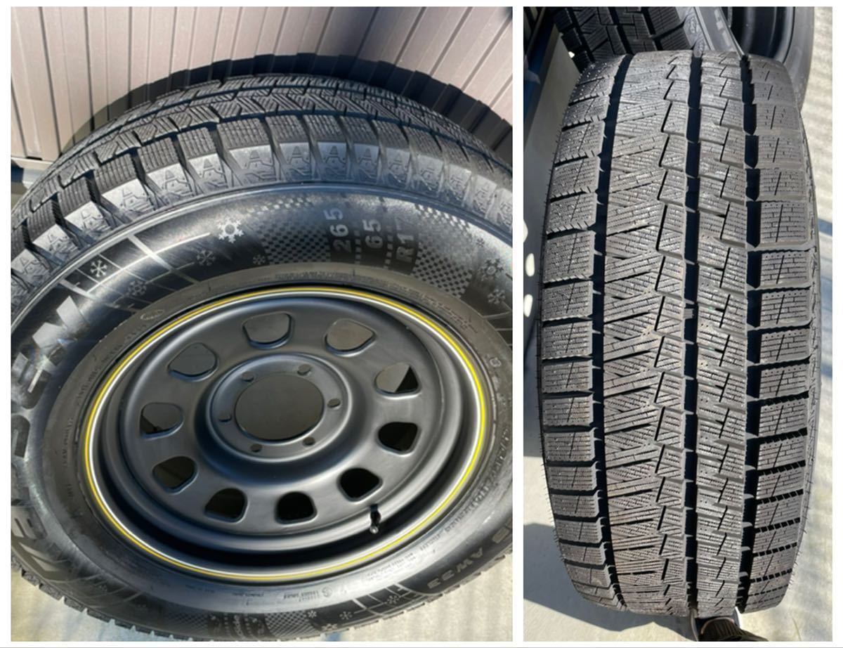 スタッドレスタイヤ 265/65/R17 6H デイトナホイール ハイラックス 