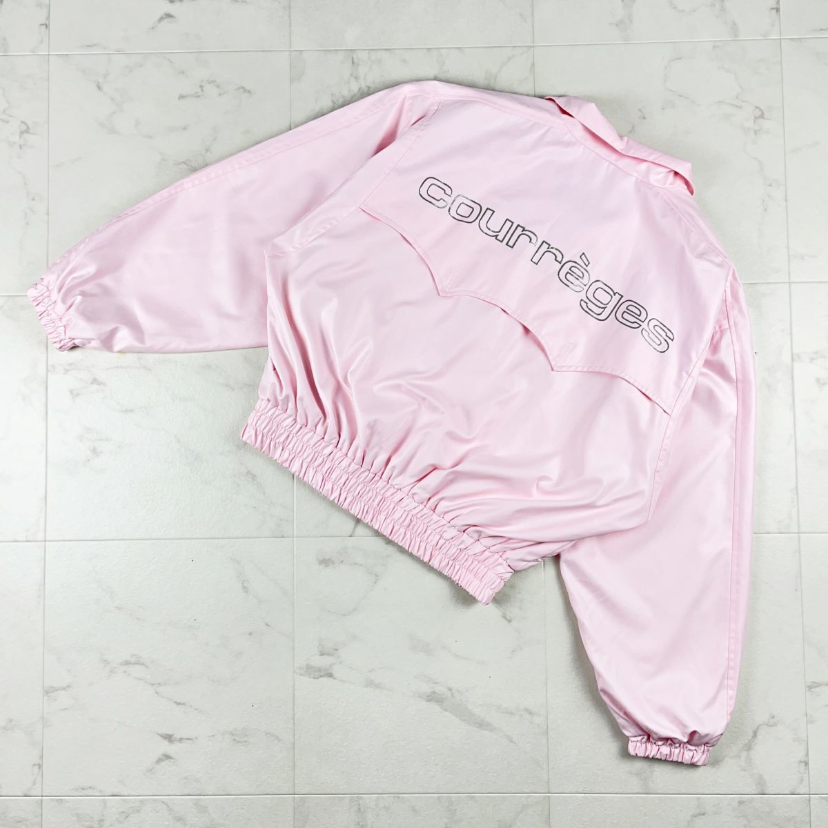 美品 courreges sport futur クレージュ ジップアップナイロン