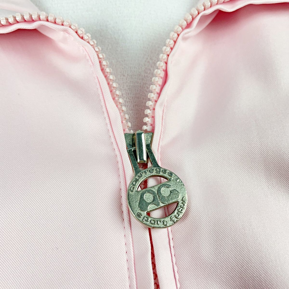 美品 courreges sport futur クレージュ ジップアップナイロン