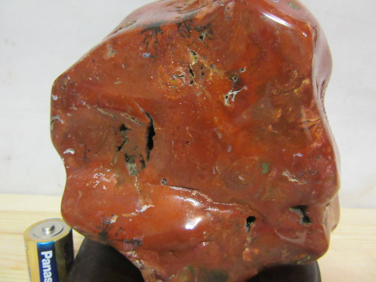 ★　鑑賞石 佐渡赤石? 北海道産? 　　送料込々　　送料込で　 送料無料