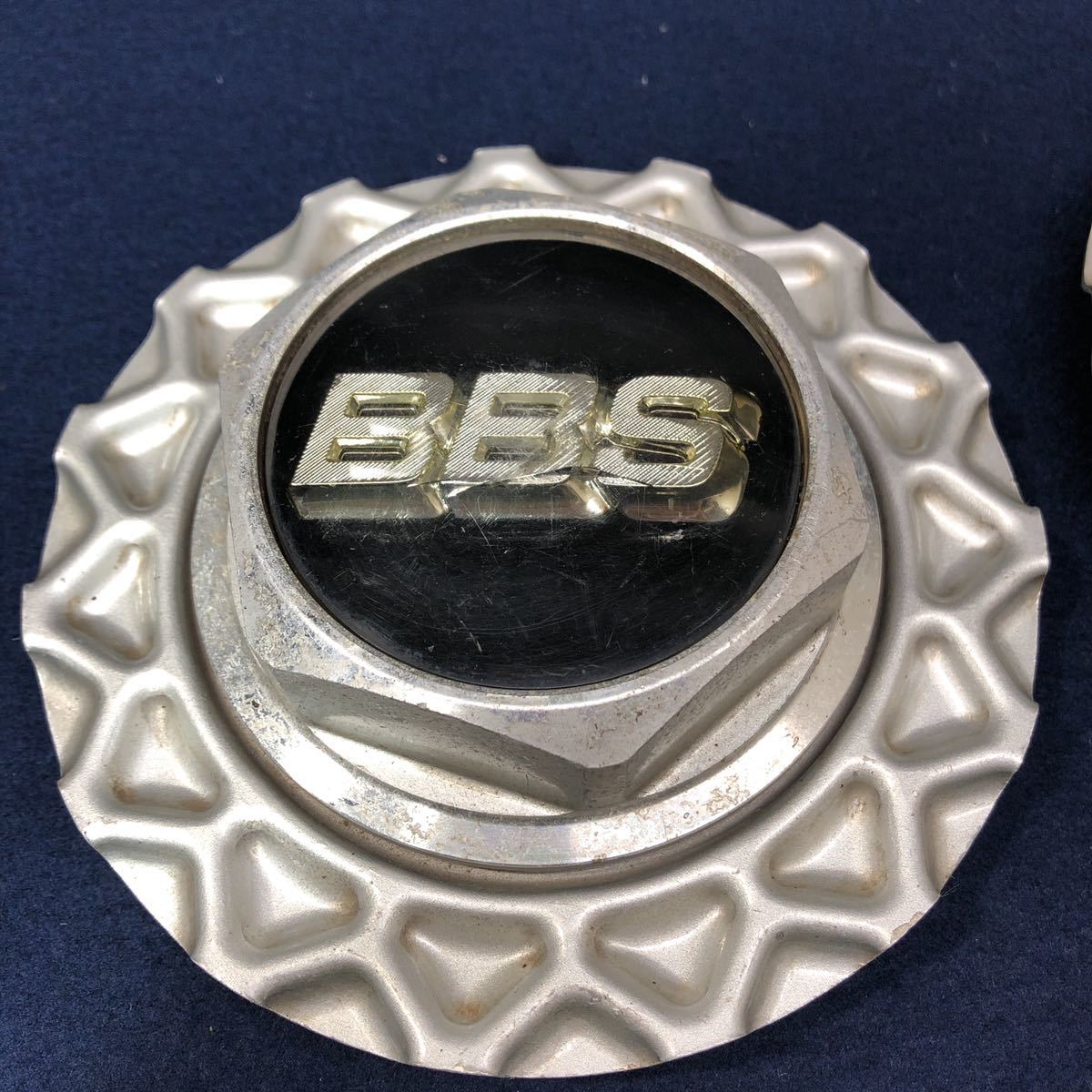 BBS ハイタイプ センターキャップ オーナメント 六角 ネジ式 ワッフル 