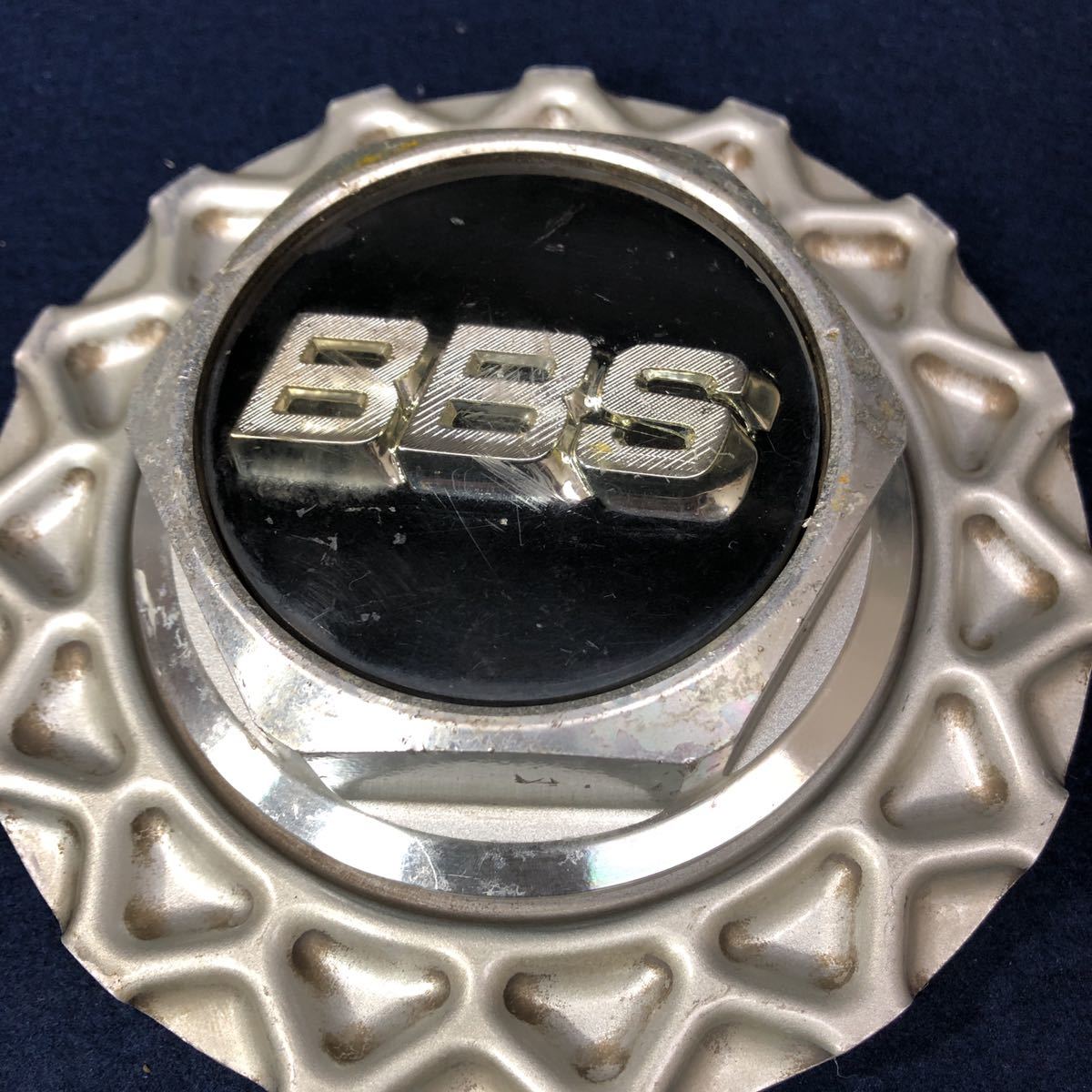BBS ハイタイプ センターキャップ オーナメント 六角 ネジ式 ワッフル 