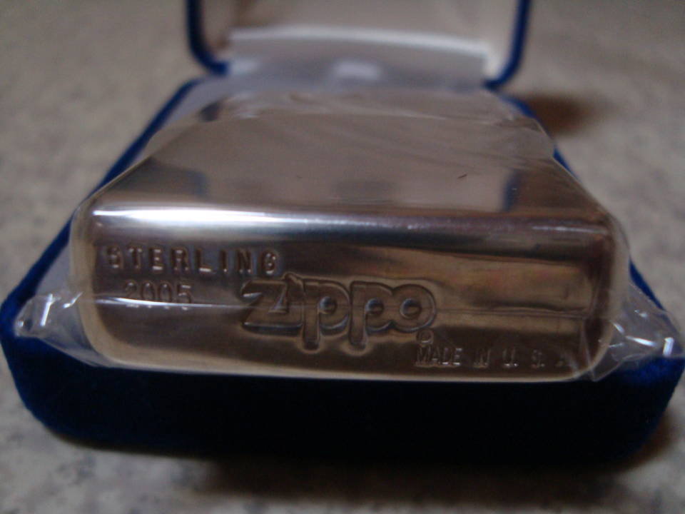 ZIPPO スターリングシルバー 松竹梅 2005年製 春山作 純銀#15 手彫 未 