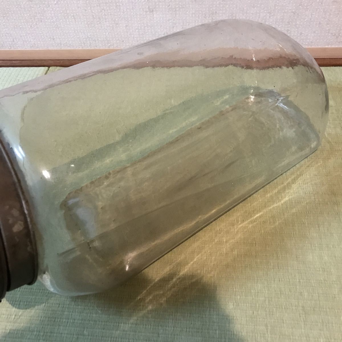 昭和レトロ ビンテージ 古いガラス瓶 保存容器 保存瓶 蚤の市 古道具 