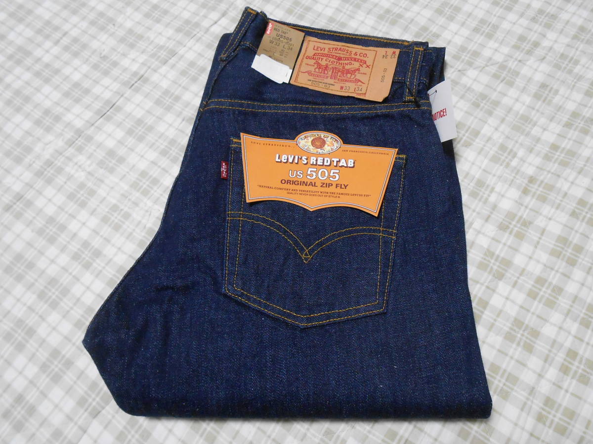 デッド！USA製！リーバイス　505-0301　Ｗ33　501XX　米国製　新品　ストレート　アメリカ製　オールドデニム　ラスト1本