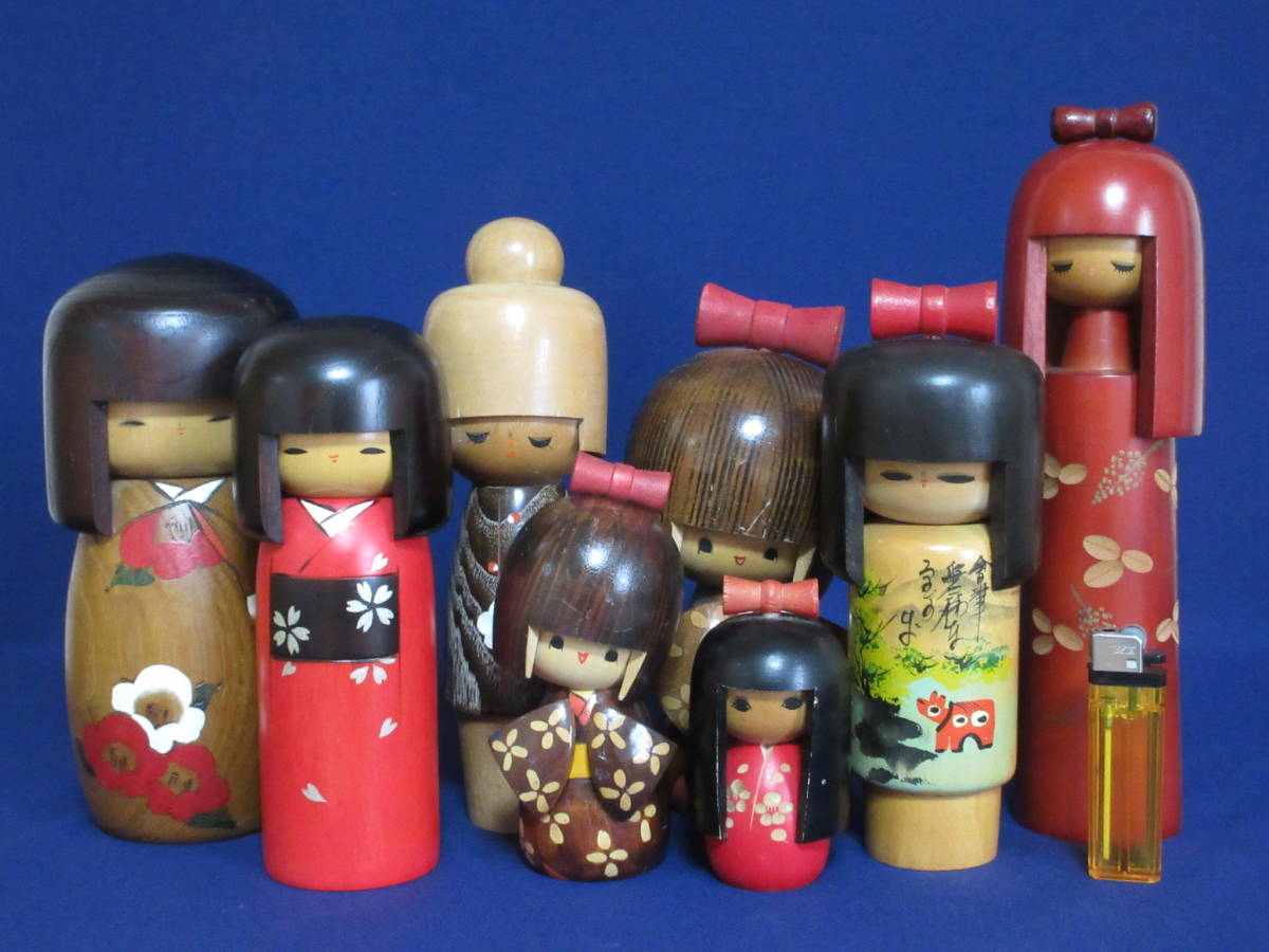 吉田 多加志 伊勢 創作 こけし kokeshi 人形 doll レトロ 可愛い 正規