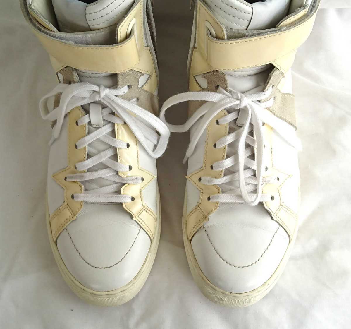14AW kazuyuki kumagai ATTACHMENT ハイカットレザースニーカー 14AW kazuyuki kumagai ATTACHMENT ハイカットレザースニーカー