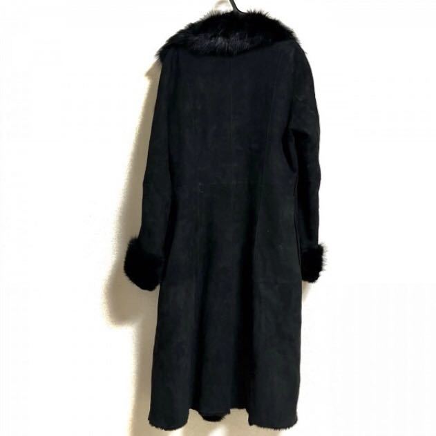 ダナキャランニューヨーク DKNY コート ロング丈 ウール カシミヤ混 4 