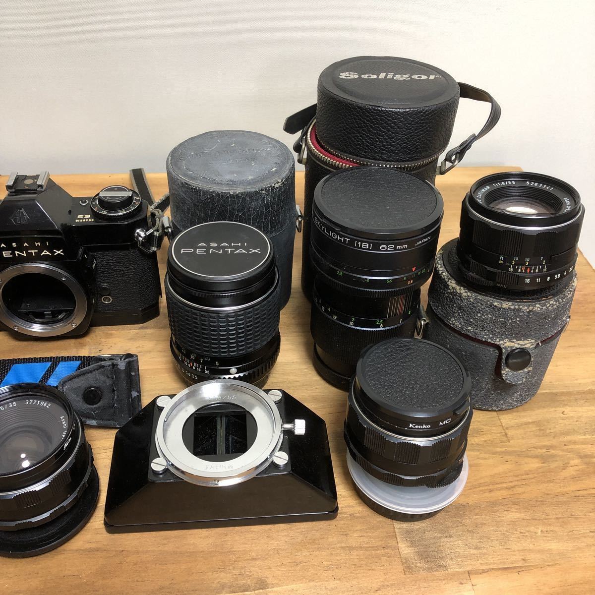 PENTAX ペンタックス【カメラレンズセット】SPOTMATIC ・MV1 ・ES ・MC Skylight 1B ・smc PENTAX-M・TAKUMAR 1:1.8/55 5263341 ・ZOOM PENTAX SPOTMATIC ペンタックス カメラセット SPOTMATIC本体レンズセット セット