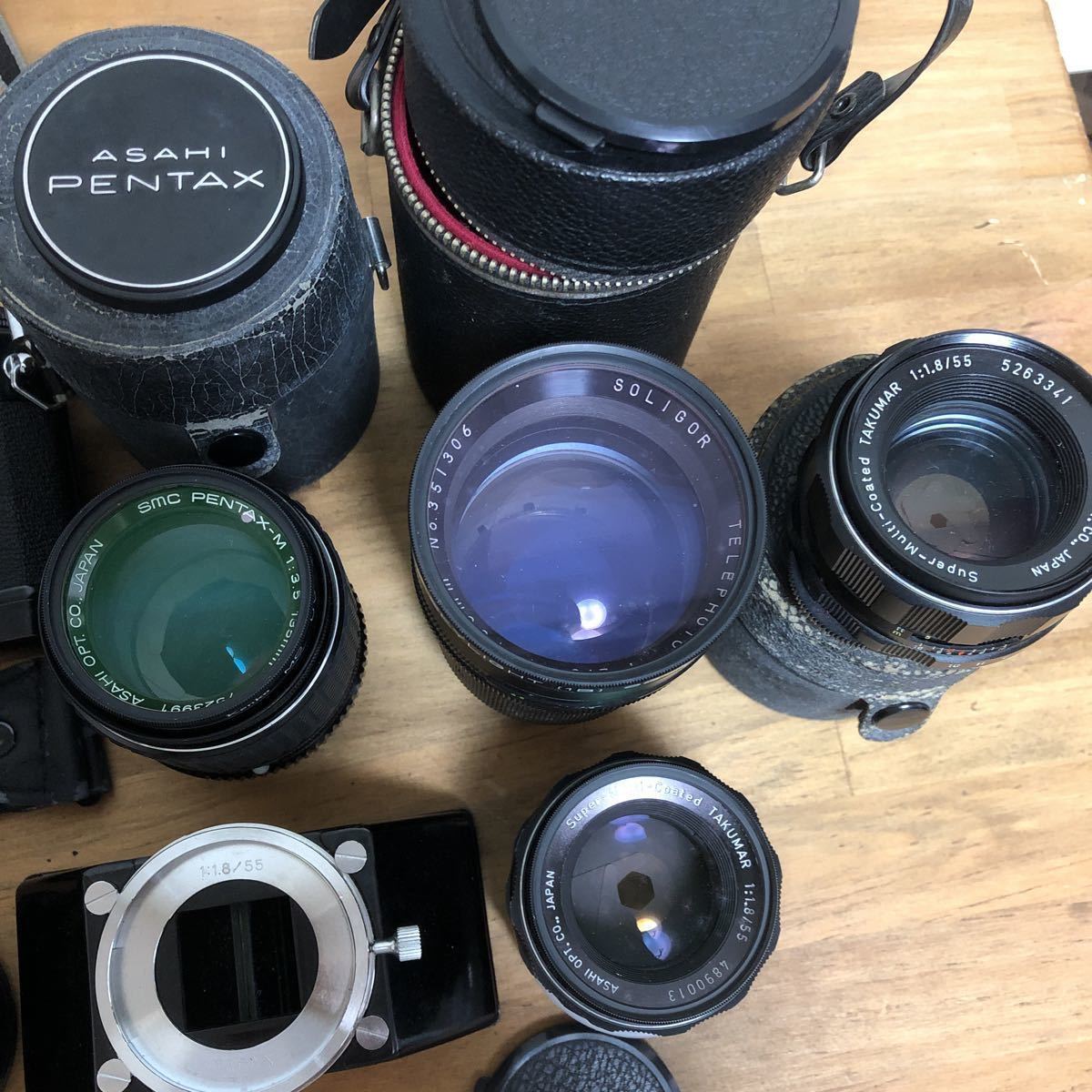 PENTAX ペンタックス【カメラレンズセット】SPOTMATIC ・MV1 ・ES ・MC Skylight 1B ・smc PENTAX-M・TAKUMAR 1:1.8/55 5263341 ・ZOOM PENTAX SPOTMATIC ペンタックス カメラセット SPOTMATIC本体レンズセット セット