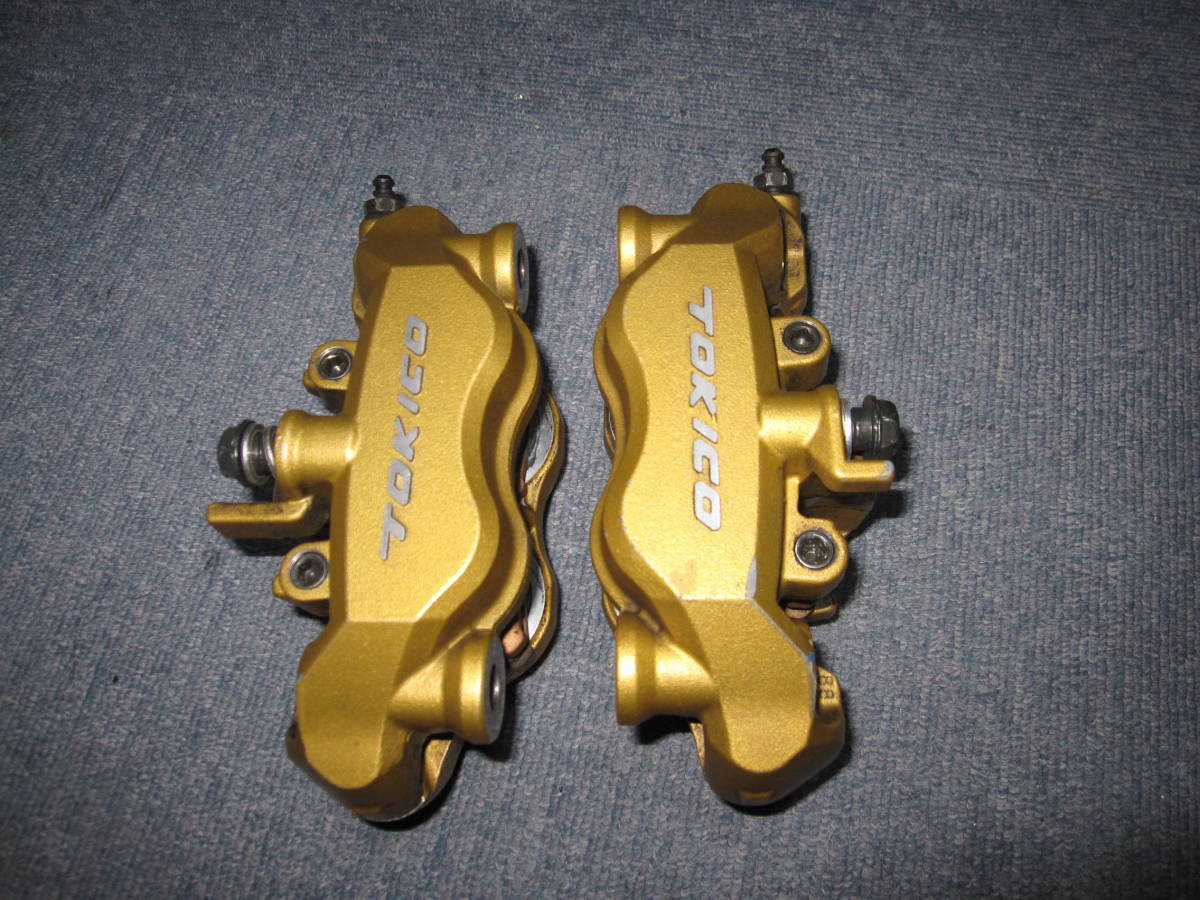 200406ZX-6R('13 ABS)□ 純正フロントブレーキキャリパー左右セット