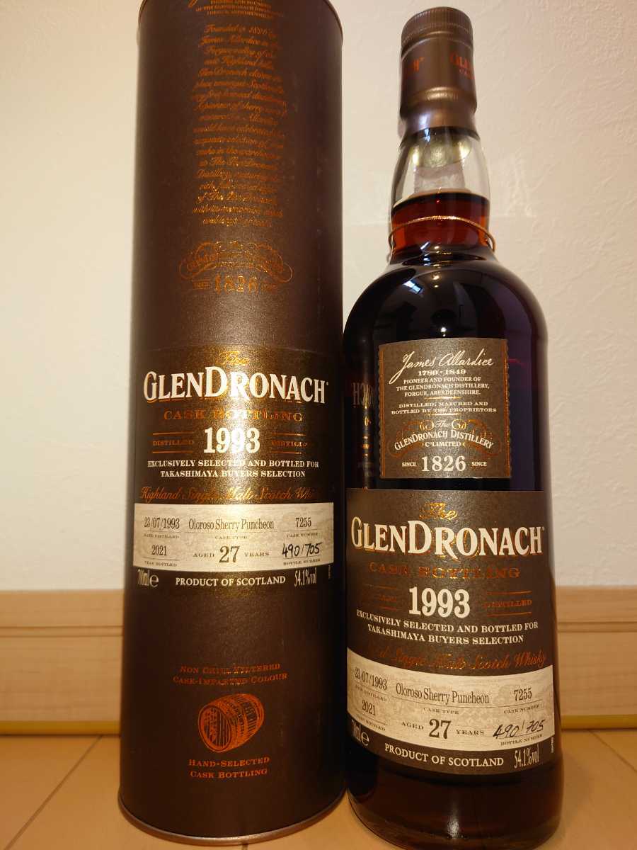 グレンドロナック1993 GLENDRONACH グレンドロナック 1993 22年