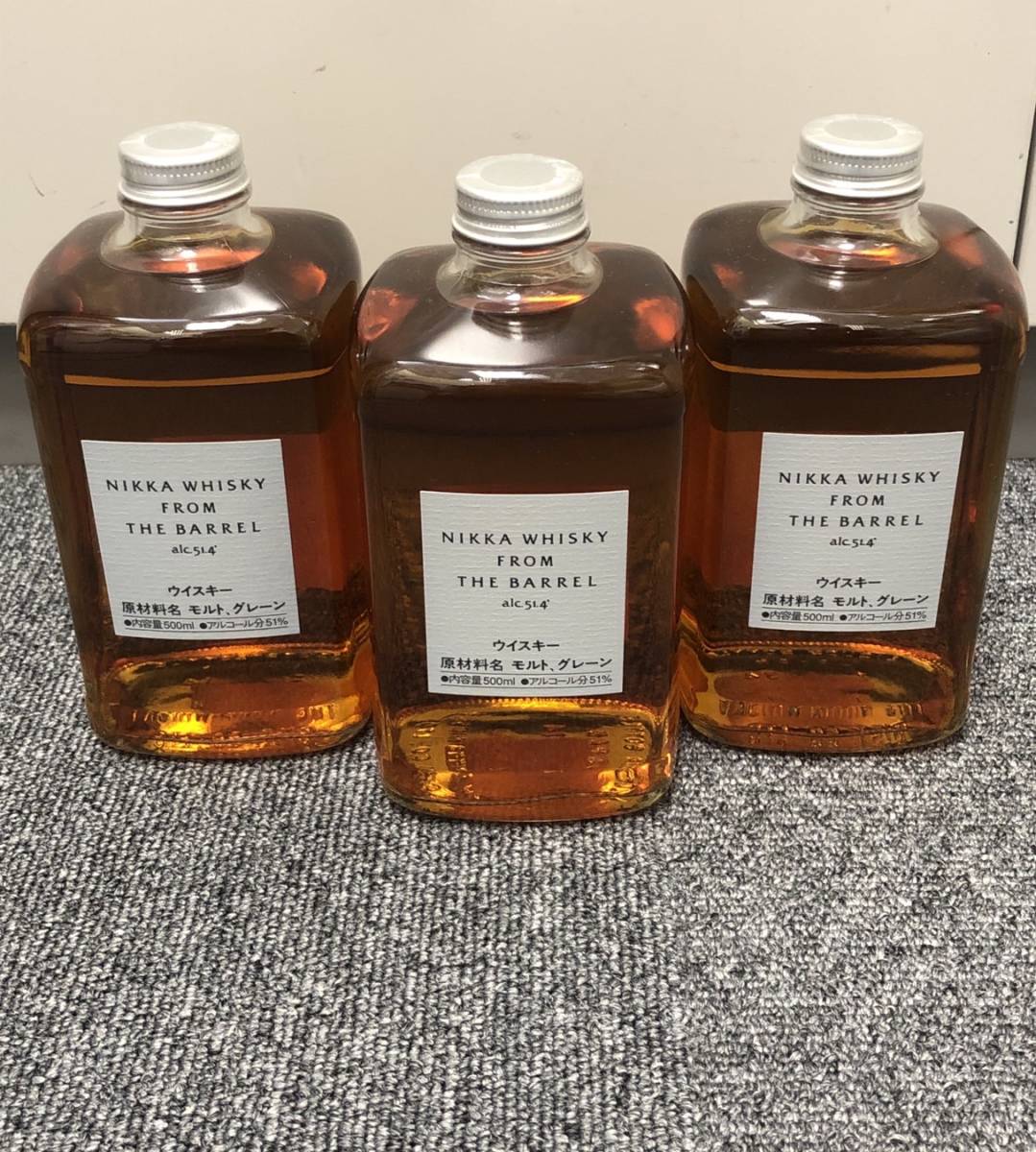 大得価，新作登場 B-8726 1円〜 NIKKA WHISKY ニッカ フロム ザ バレル 51度 500ml ウィスキー 3本セット 未開栓 現状品(日本)｜売買されたオークション情報、yahooの商品情報をアーカイブ公開 - オークファン 日本