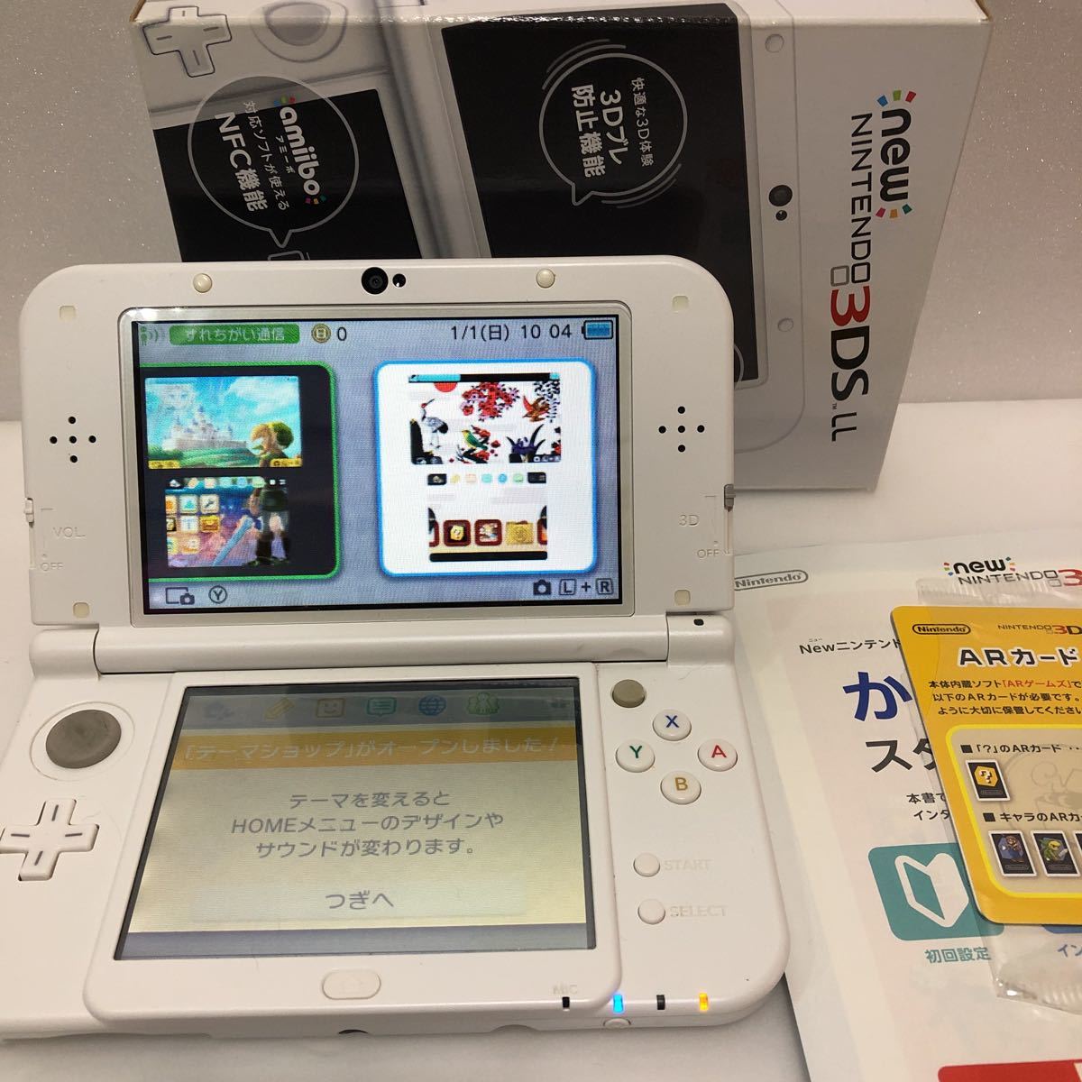 1円～ 】newニンテンドー3DSLL 本体 パールホワイト☆売切り