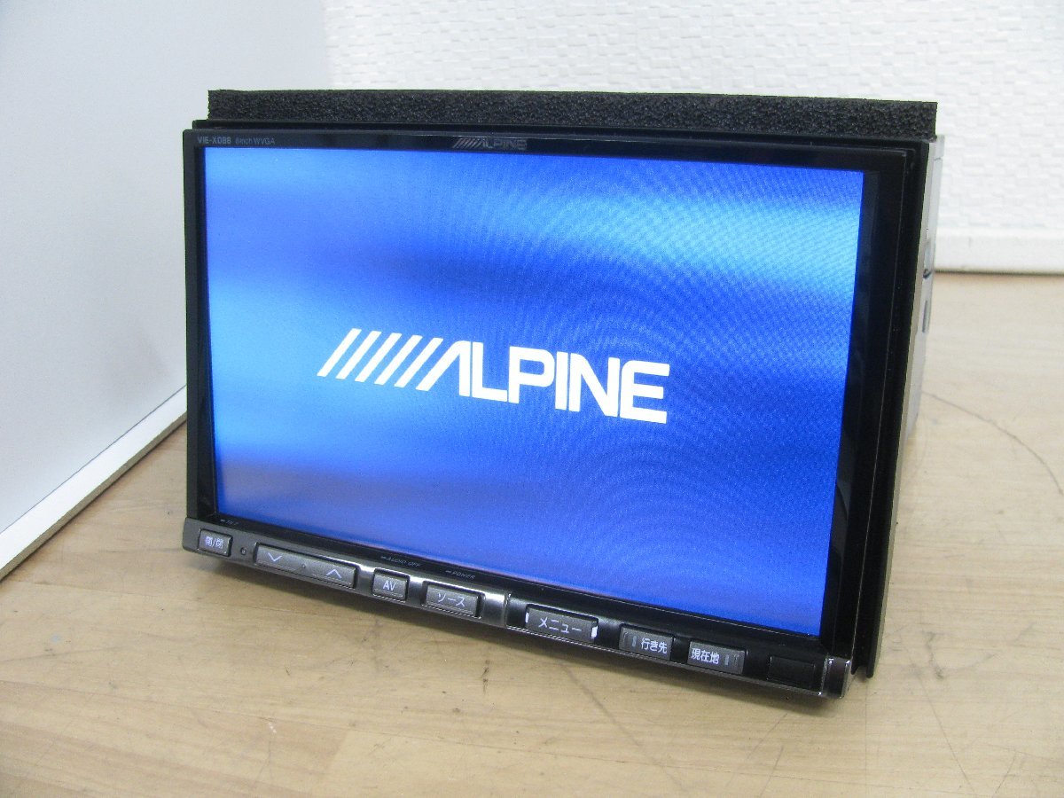 アルパイン　8インチナビ　VIE-X088V Bluetooth　地デジ　DVD ALPINE VIE-X088V  HDDナビ 地デジ DVD Bluetooth