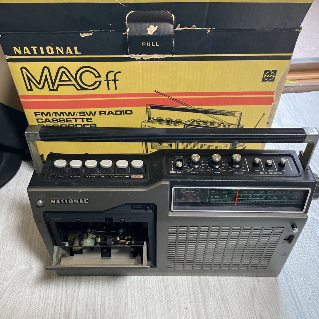 みゅう様 National 昭和レトロ ラジオカセットレコーダー ナショナル MACFF