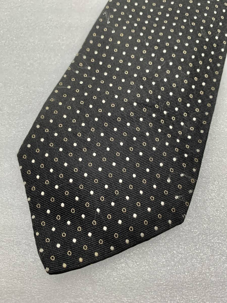 プラダ PRADA ドットデザイン シルク製 ネクタイ 中古 現状品 RN.98339