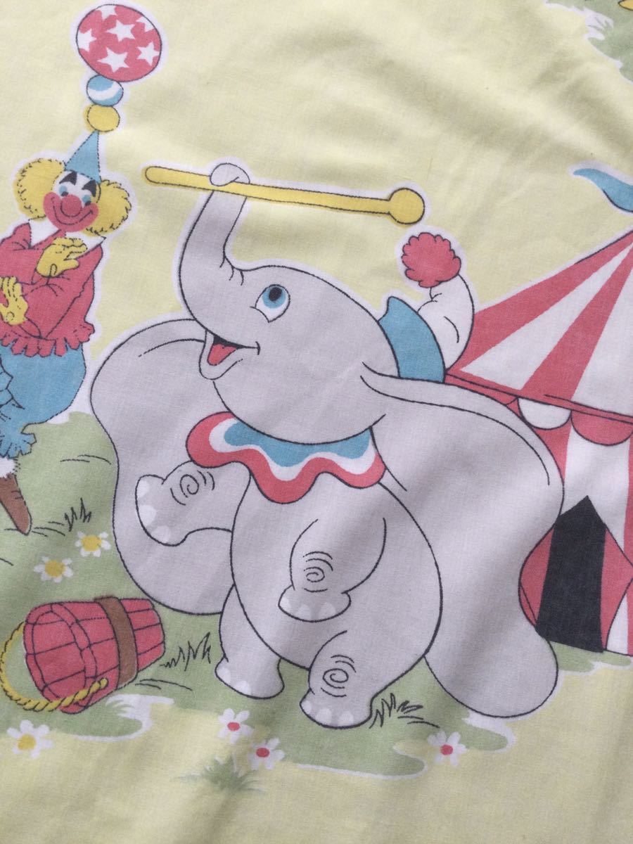 ビンテージシーツ ダンボ ディズニー フィットシーツ ハンドメイド