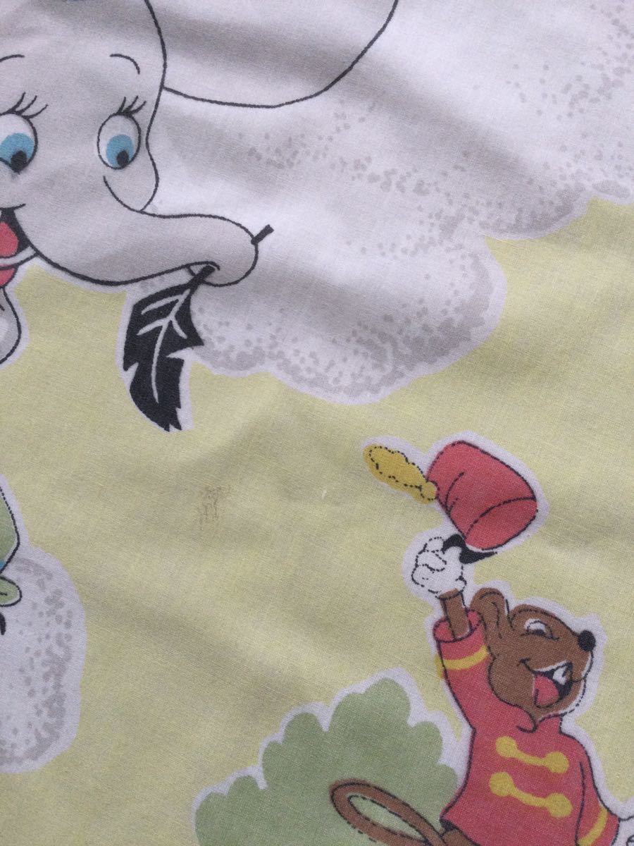 ビンテージシーツ ダンボ ディズニー フィットシーツ ハンドメイド
