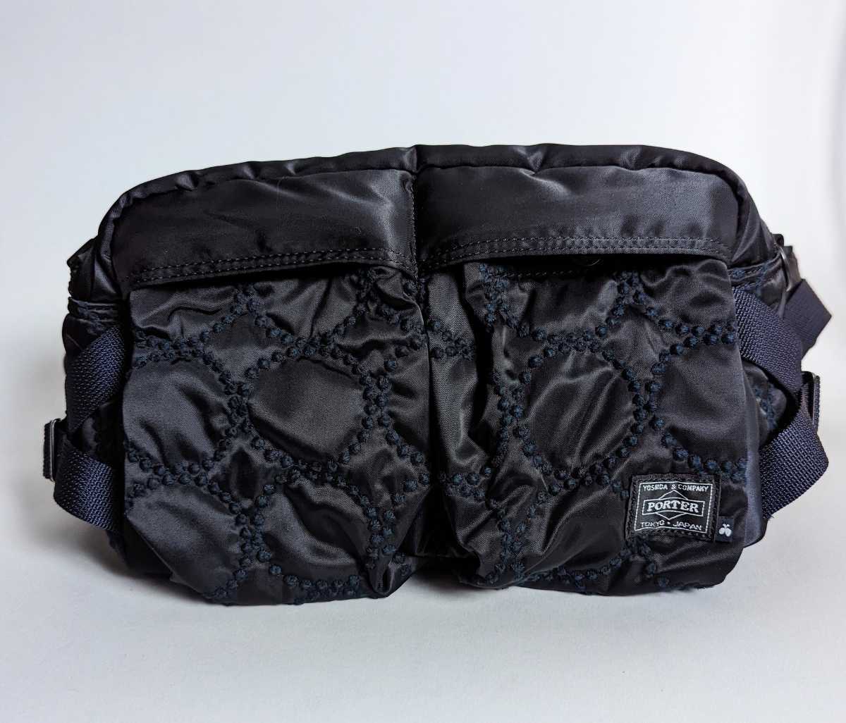 PORTER mina perhonen バッグ ウエストバッグ ネイビー ポーター