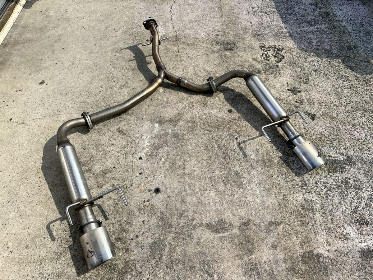 クラウン 18 社外品 リア マフラー オーバル GRS180 GRS182 GRS184