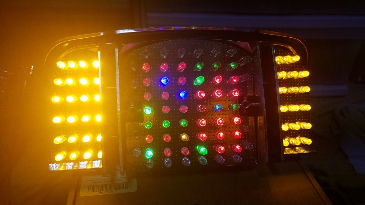 CBX400F CBX550F フルLEDテールランプ 基盤 三枚セット 流星 RGB