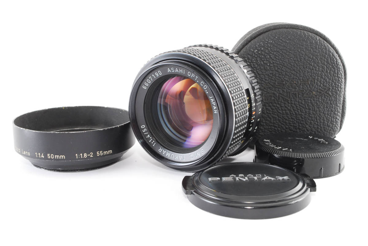 ☆極上美品☆PENTAX ペンタックス SMC TAKUMAR 50mm F1.4 No.6607190