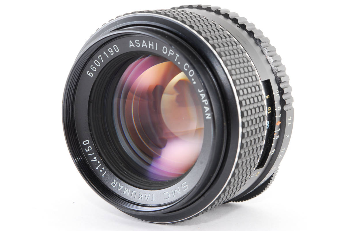 アダプター付き SMC Takumar 50mm F1.4 ペンタックス 508 ☆極上美品☆PENTAX ペンタックス SMC TAKUMAR 50mm F1.4 No.6607190