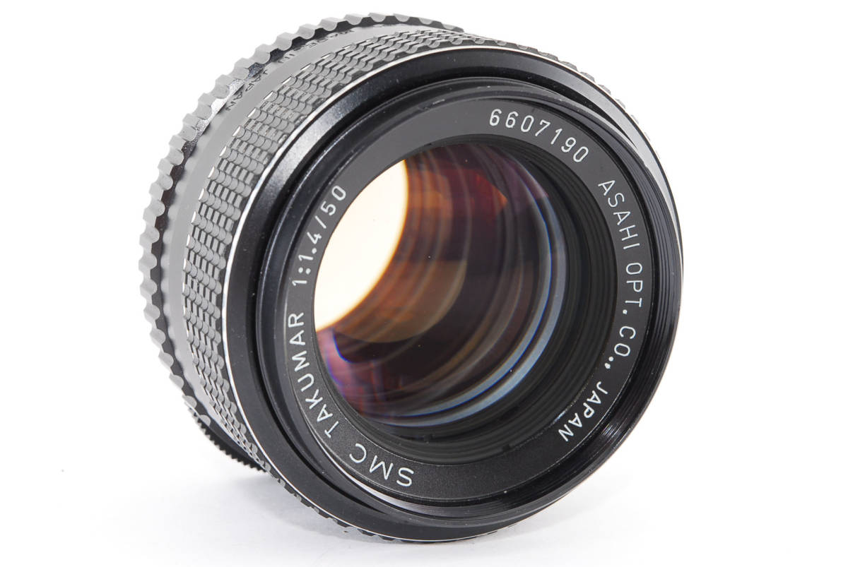 ☆極上美品☆PENTAX ペンタックス SMC TAKUMAR 50mm F1.4 No.6607190